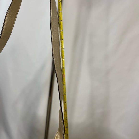 Coach gold crossbody bag.  Adjustable strap. - Picture 5 of 12